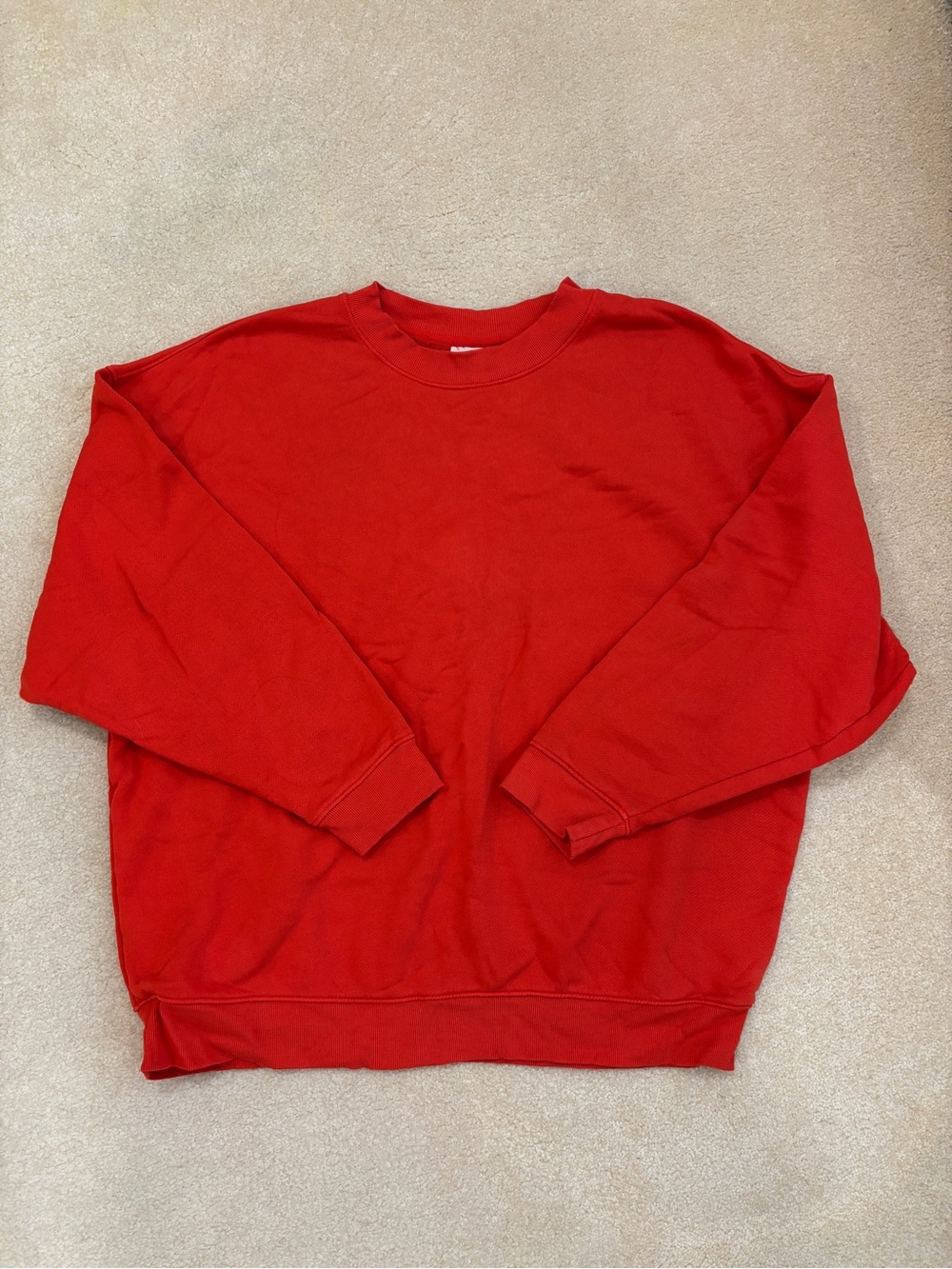 Universal Thread Orange Crewneck Sweatshirt Pullover Size XXL